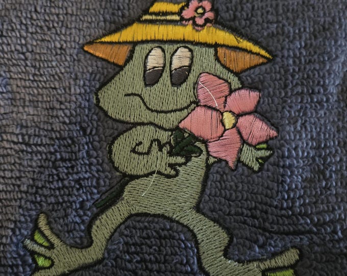 frog hand towel