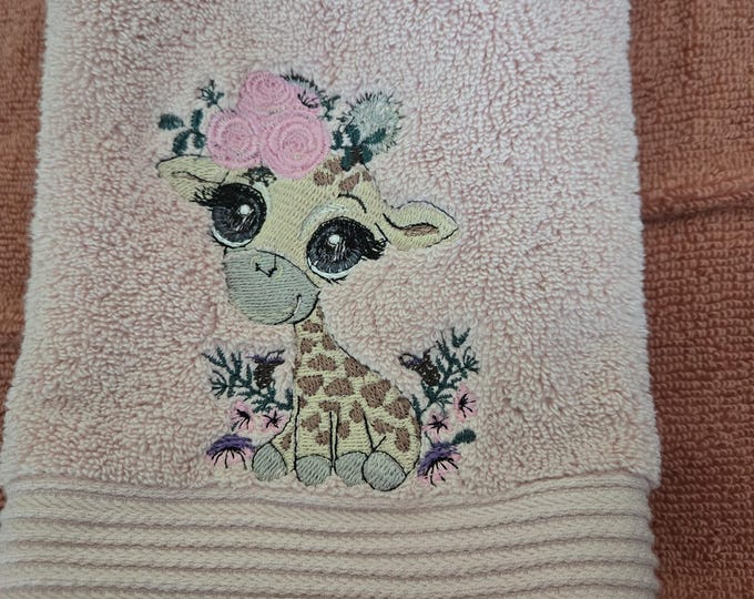 giraffe towel