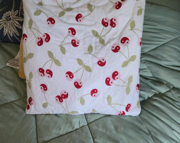 cherry flannel quillow