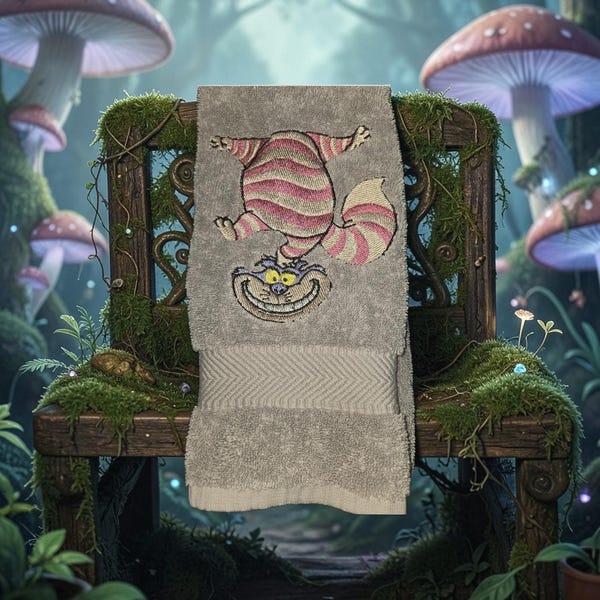 Cheshire cat towel