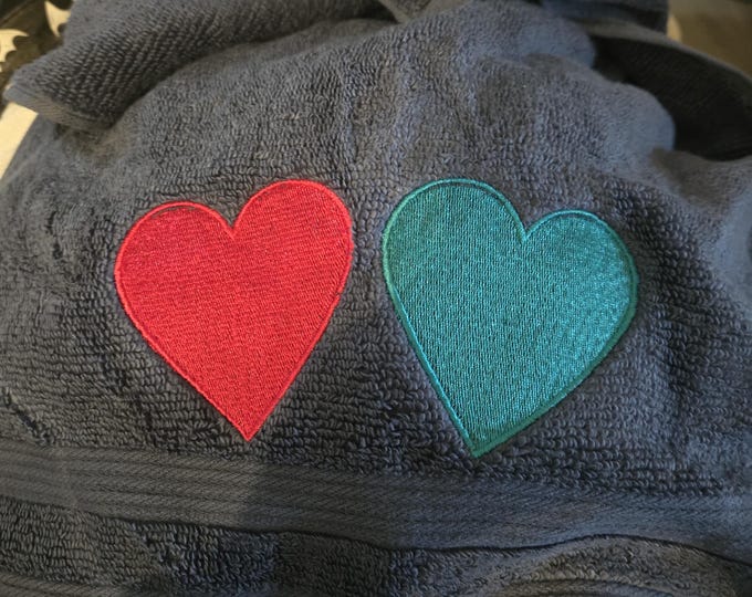 Hearts towel