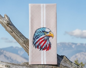 American eagle hand towel