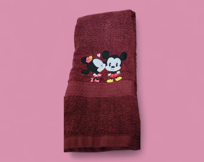 mickey & minnie towel