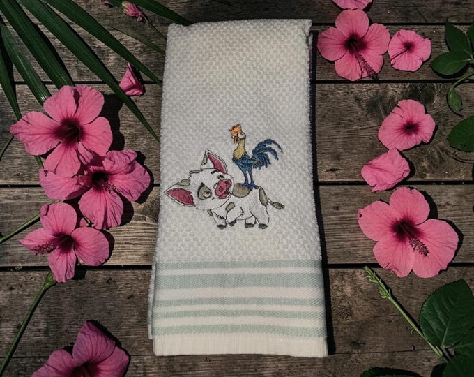 Embroidered Moana Towel