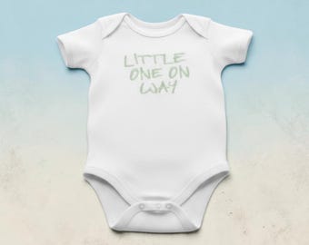 Embroidered baby announcement Onesie