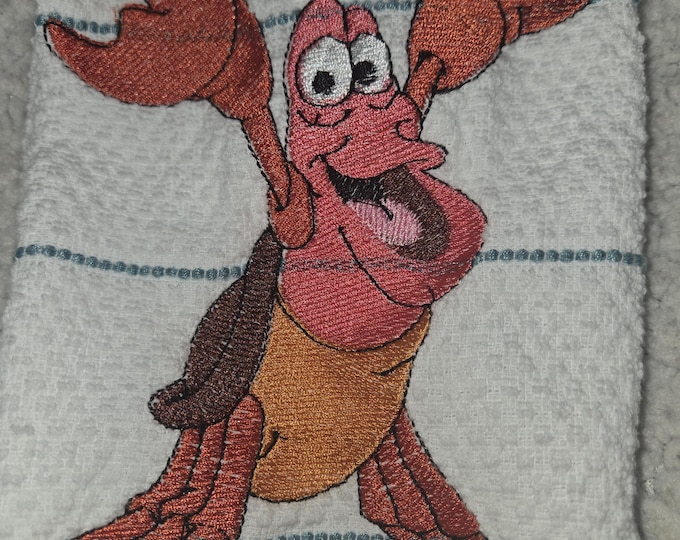 Sebastian the crab towel