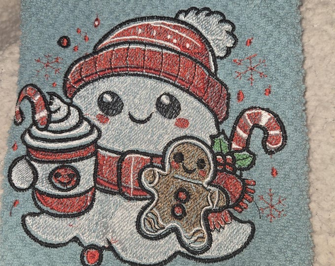 Christmas ghost towel