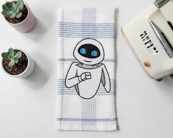 Embroidered wall-e hand towel