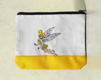 Embroidered small tinker bell Zipper pouch