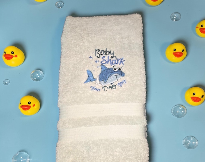 baby shark towel