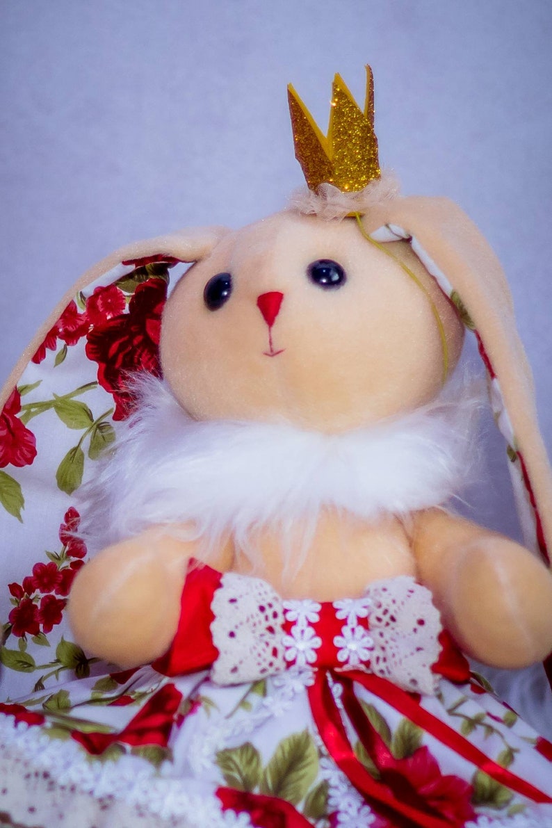 soft toy bunny with long ears