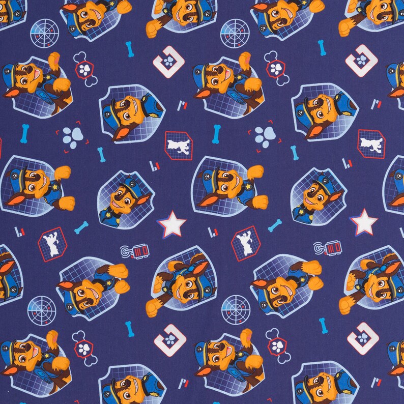 Jersey Paw Patrol© Chase Jersey 155 Cm Wide Oekotex© Etsy