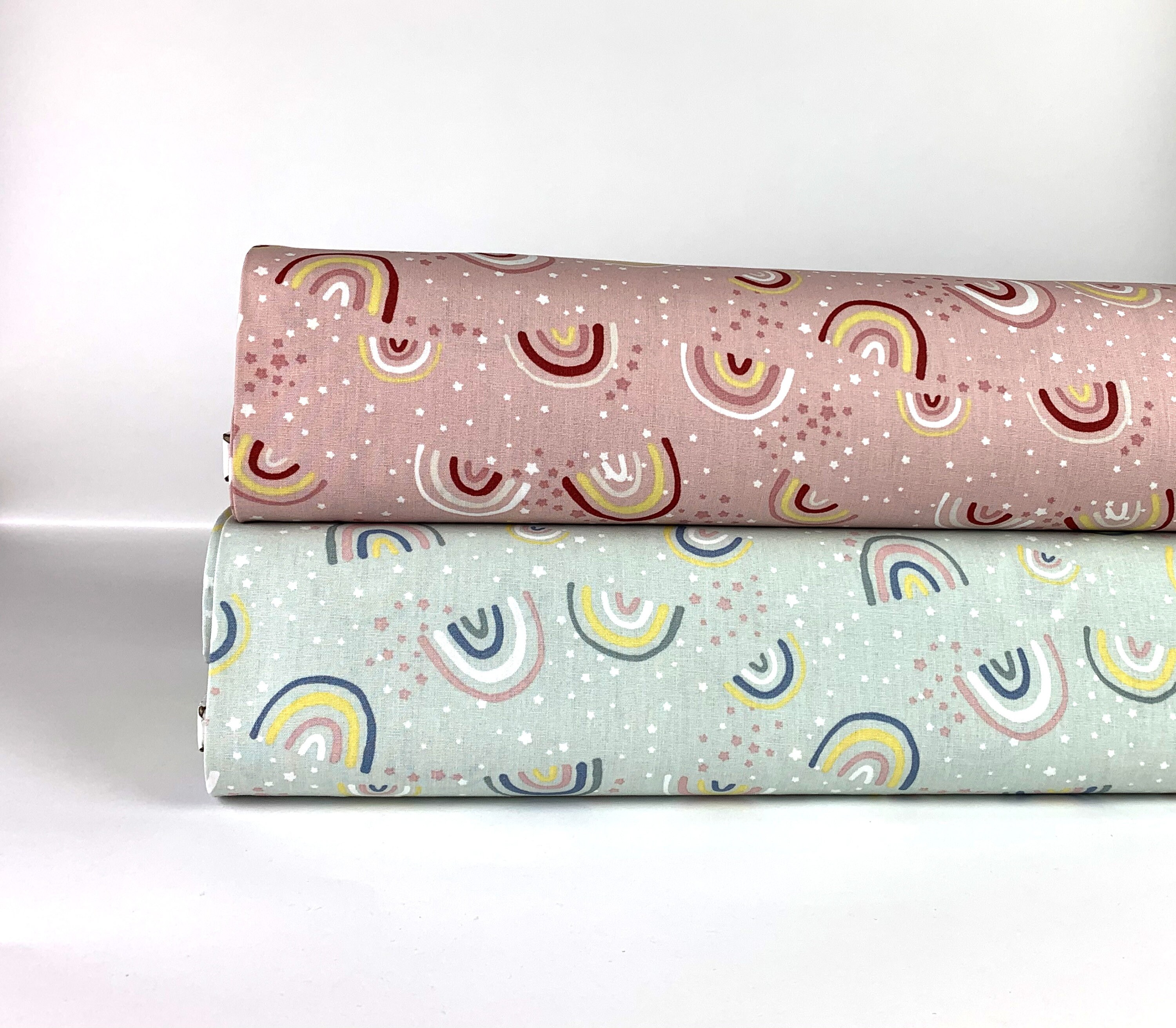 Cotton fabric weaving rainbow fabric - by the metre, 145 cm wide, 130…
