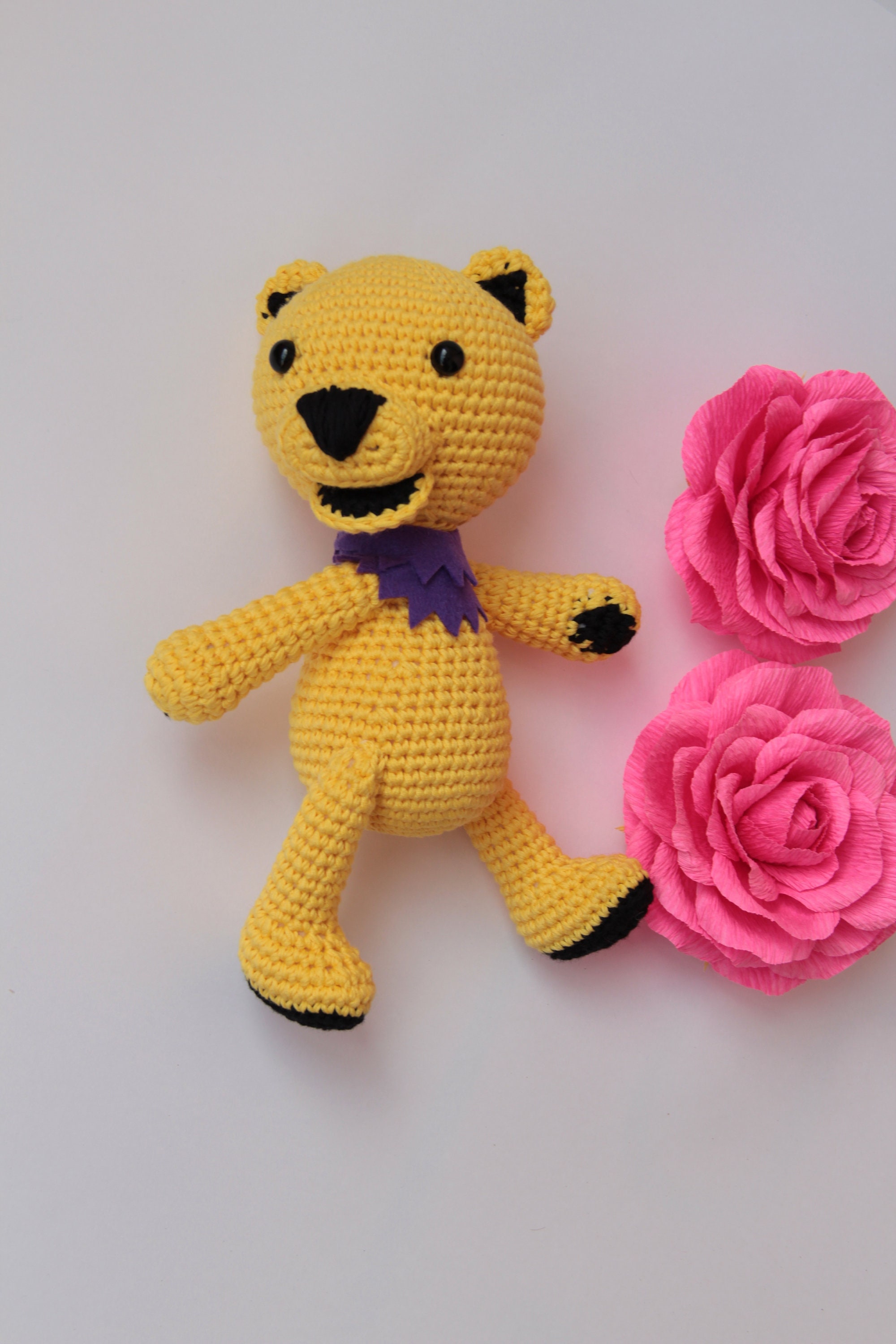 Grateful dead bear Set of bears Crochet toy bear Dancing bear Etsy