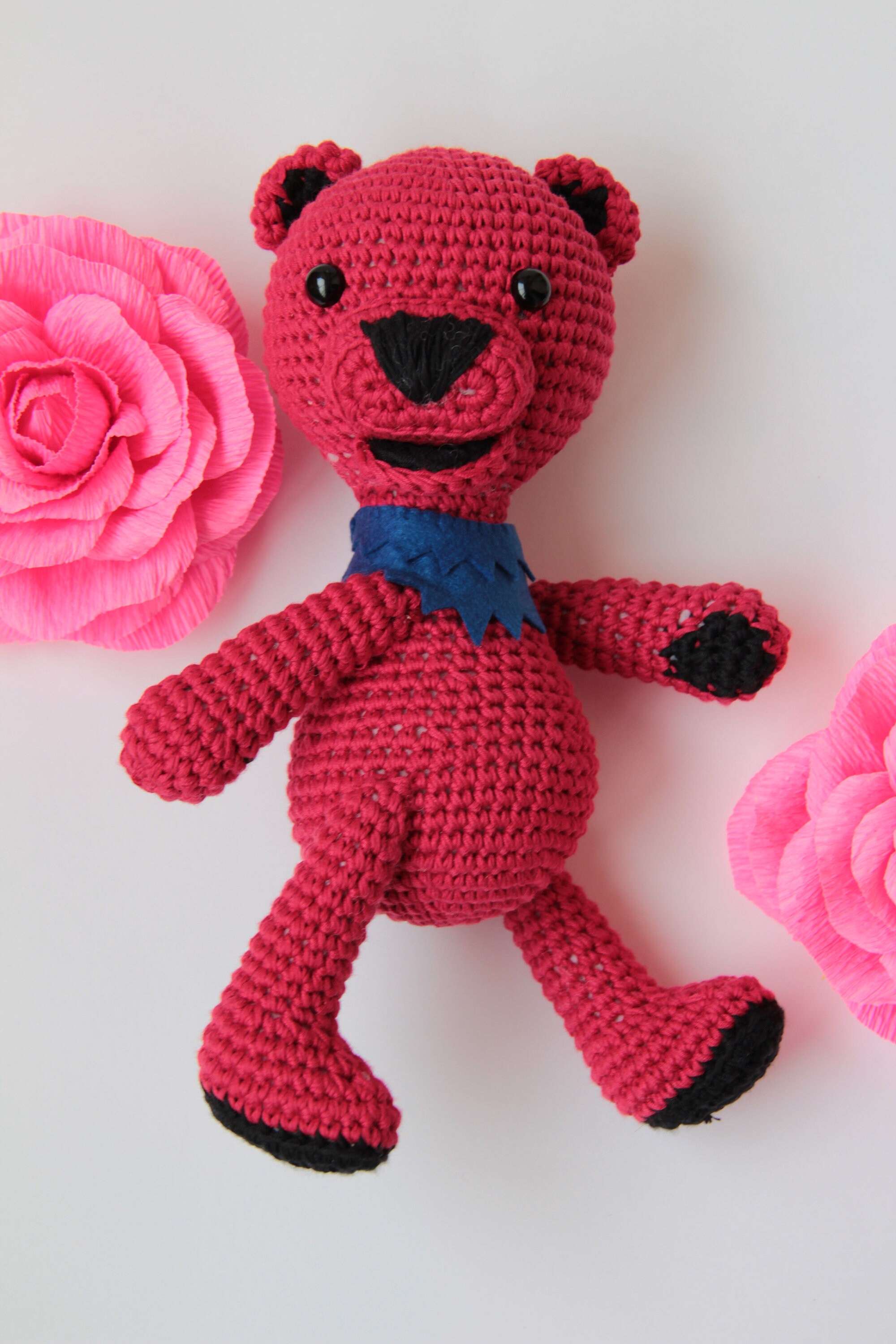 Grateful dead bear Set of bears Crochet toy bear Dancing bear Etsy