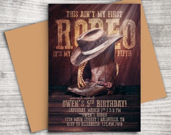 Western invitation | Etsy