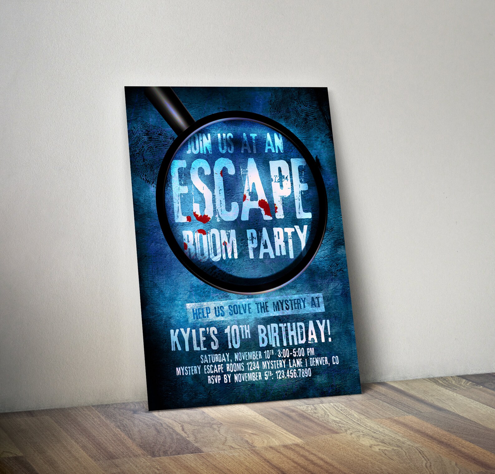 Escape Room Mystery Birthday Invitation Etsy