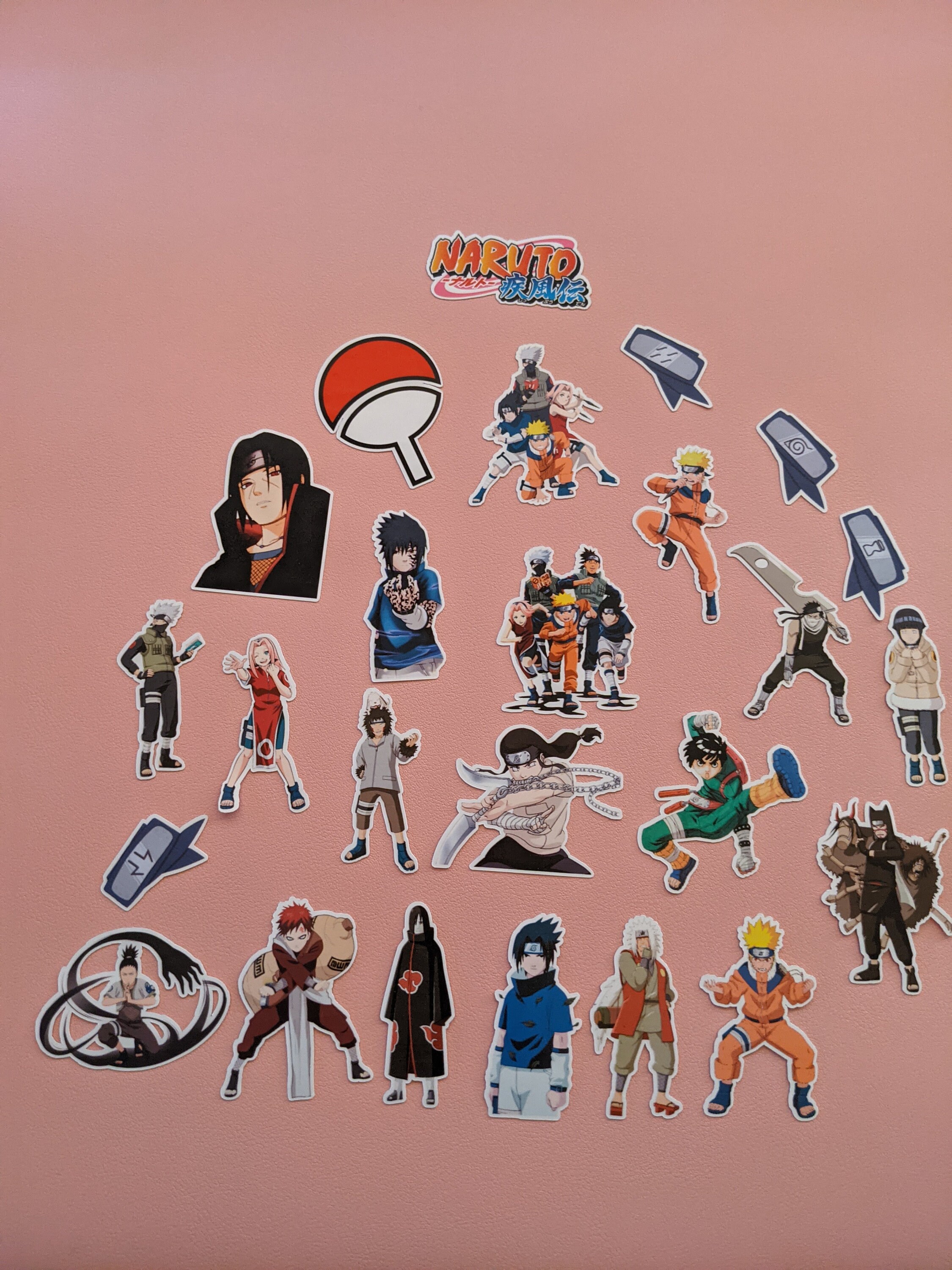 Naruto Sticker Pack 25 No Duplicates Etsy