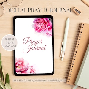 Digital Prayer Journal, Prayer Planner, Goodnotes Journal, Good notesjournal, Printable Digital Journal,