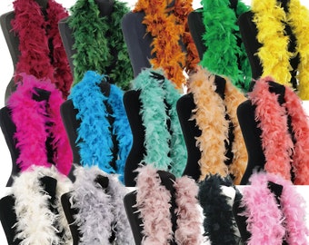 Luxury Coloured Feather Boa – 80g -180cm