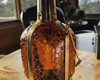 Original Musical MCM Vintage "Lantern" Decanter 1970's Retro Barware