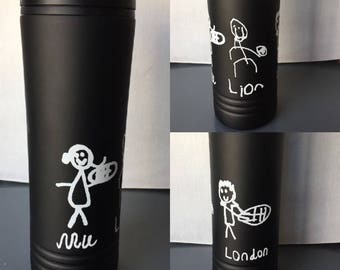 kids artwork mug etsy