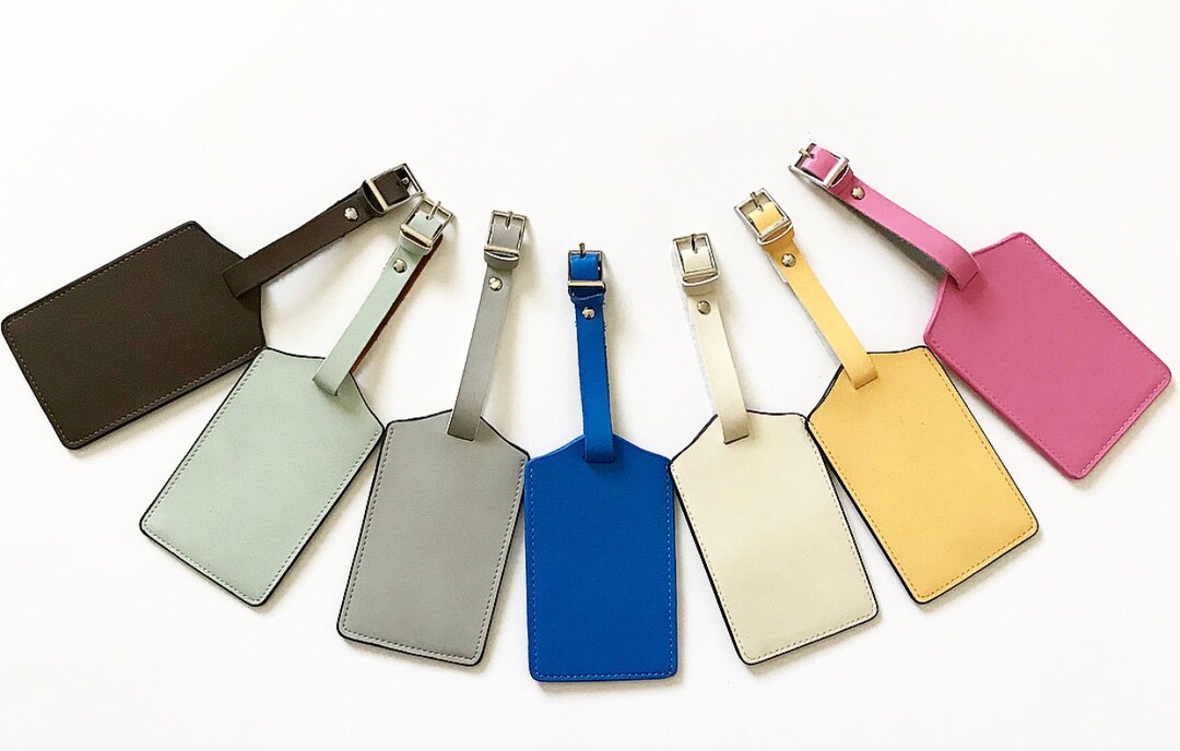 BLANK Luggage Tags. Assorted Colors. Random Selection Etsy