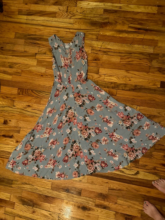 90s Starina Bias cut floral dress