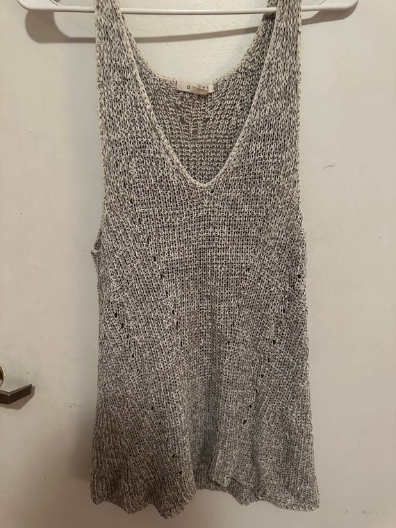 Knit sweater tank top