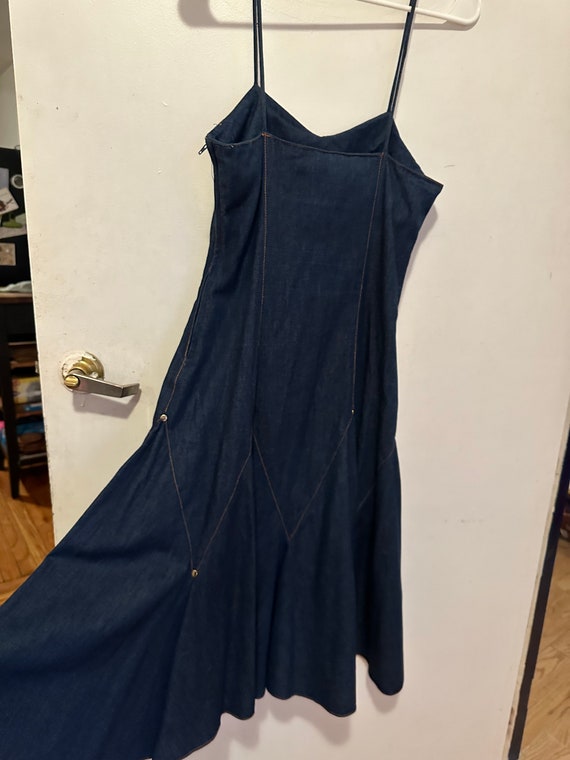 1970s Frederick’s of Hollywood denim dress - image 4