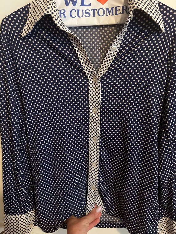 1970s Polka dot shirt - image 8