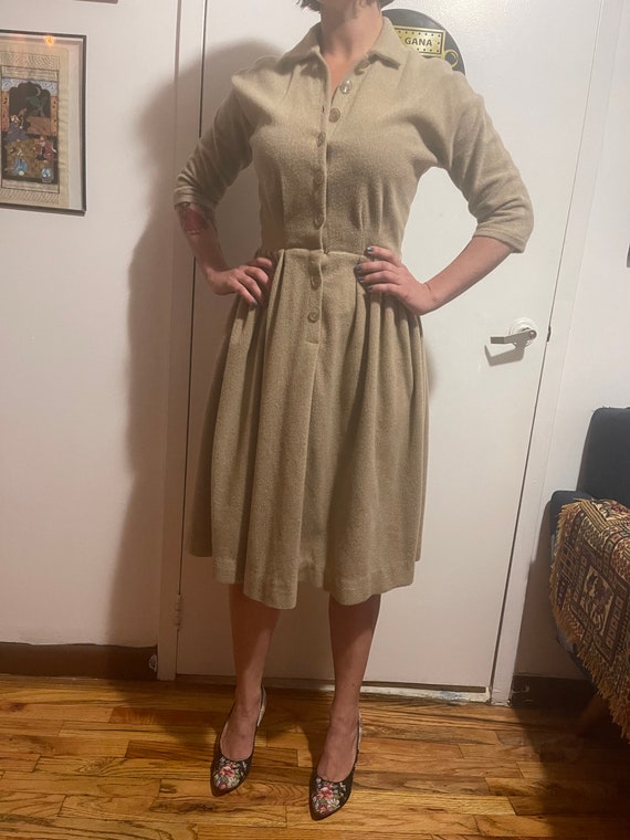 Fleece 1950s dress - image 3