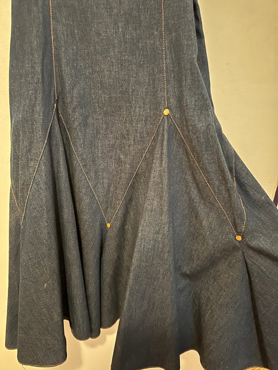 1970s Frederick’s of Hollywood denim dress - image 2