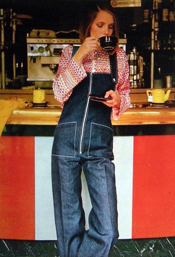 1970s handmade overalls jumpsuit - image 7