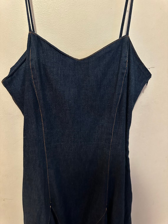 1970s Frederick’s of Hollywood denim dress - image 3