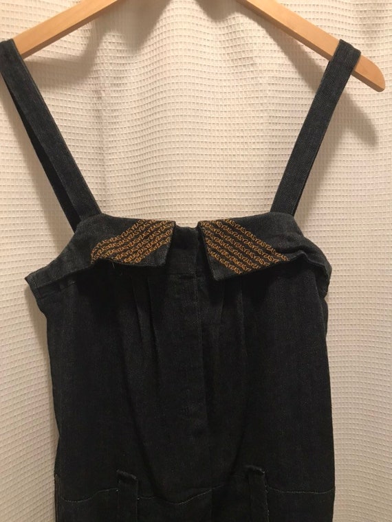 1970s handmade overalls jumpsuit - image 2