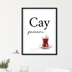 7128-7408-3524 Islamische Wandbilder, cay, tea time, turkish tea, Türkischer Tee Poster, Esszimmer Poster