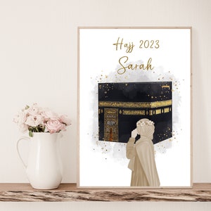 0406-6324-6307 Islamic Gifts, Hac Poster, Umrah Gift, Hajj Gift, islamicwallart, islamic wall art