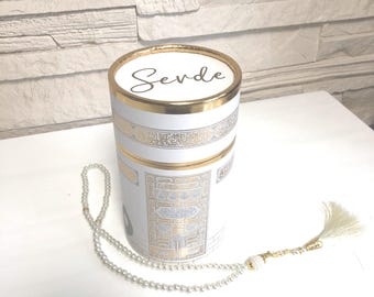 Islamic Gift Box Kabedesign, Islamic Prayer Set, Prayer Mat, Eid Gift, Umrah Gift, Gift for Muslims