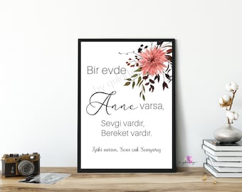 Mother's Day, Anneler günü, Poster, islamic, Islam, islamicdecor, islamicwallart, islamicquotes, gift idea, giftideas, gift