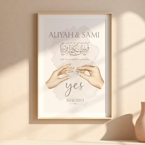 Islamisches Poster, Islamische Hochzeit, Islamische Wandbilder, Islamische Dekoration