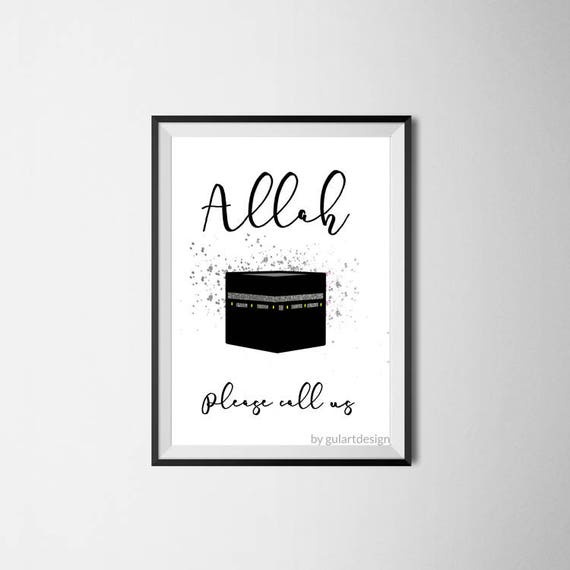 Peinture Murale Islamique Kaaba La Mecque Kabe Dua Décor Islamique Islamique Wallart Islamicquotes Coran Socialisation