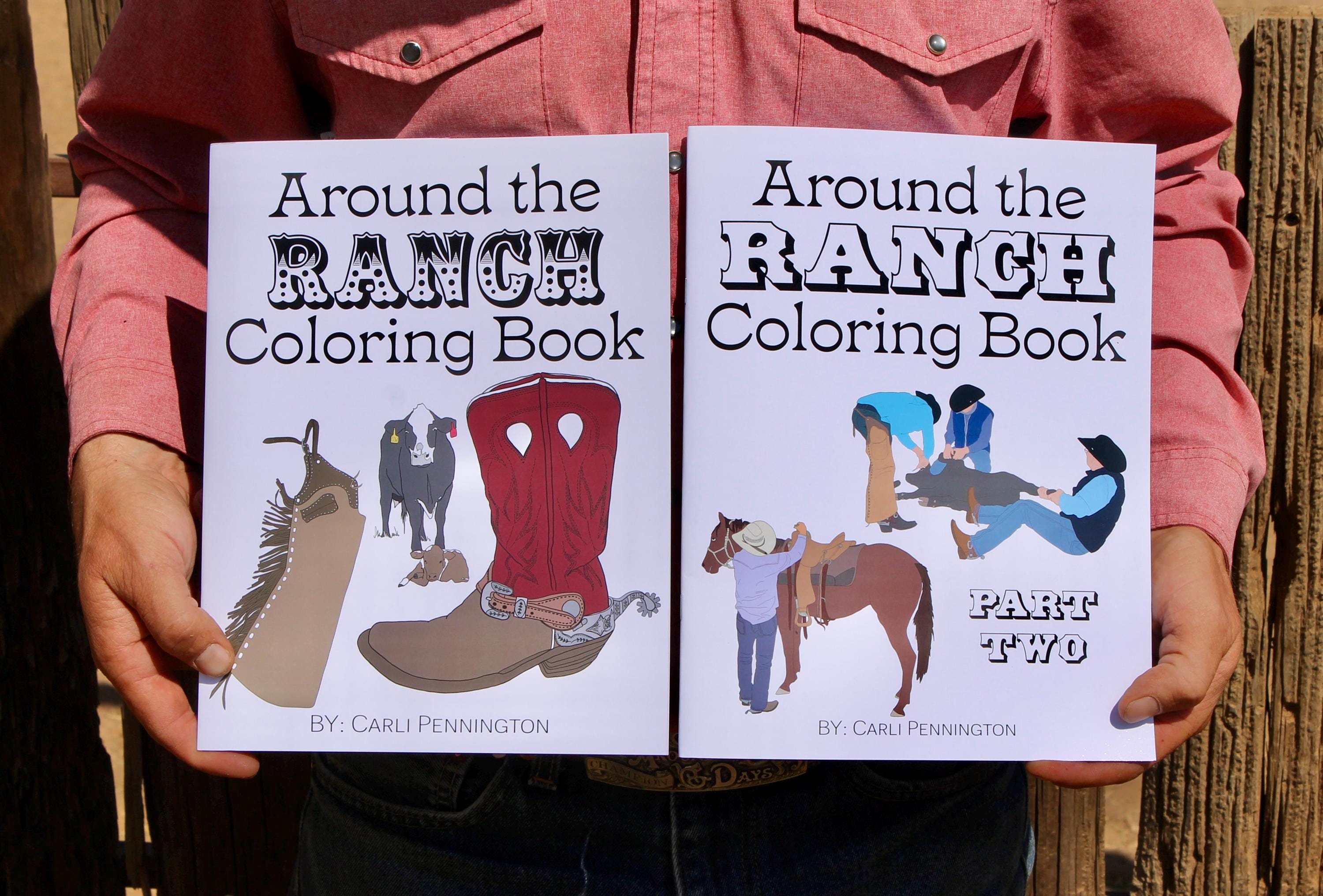 Coloring For Ranchers Around the Ranch Coloring Book (PART TWO) - Etsy