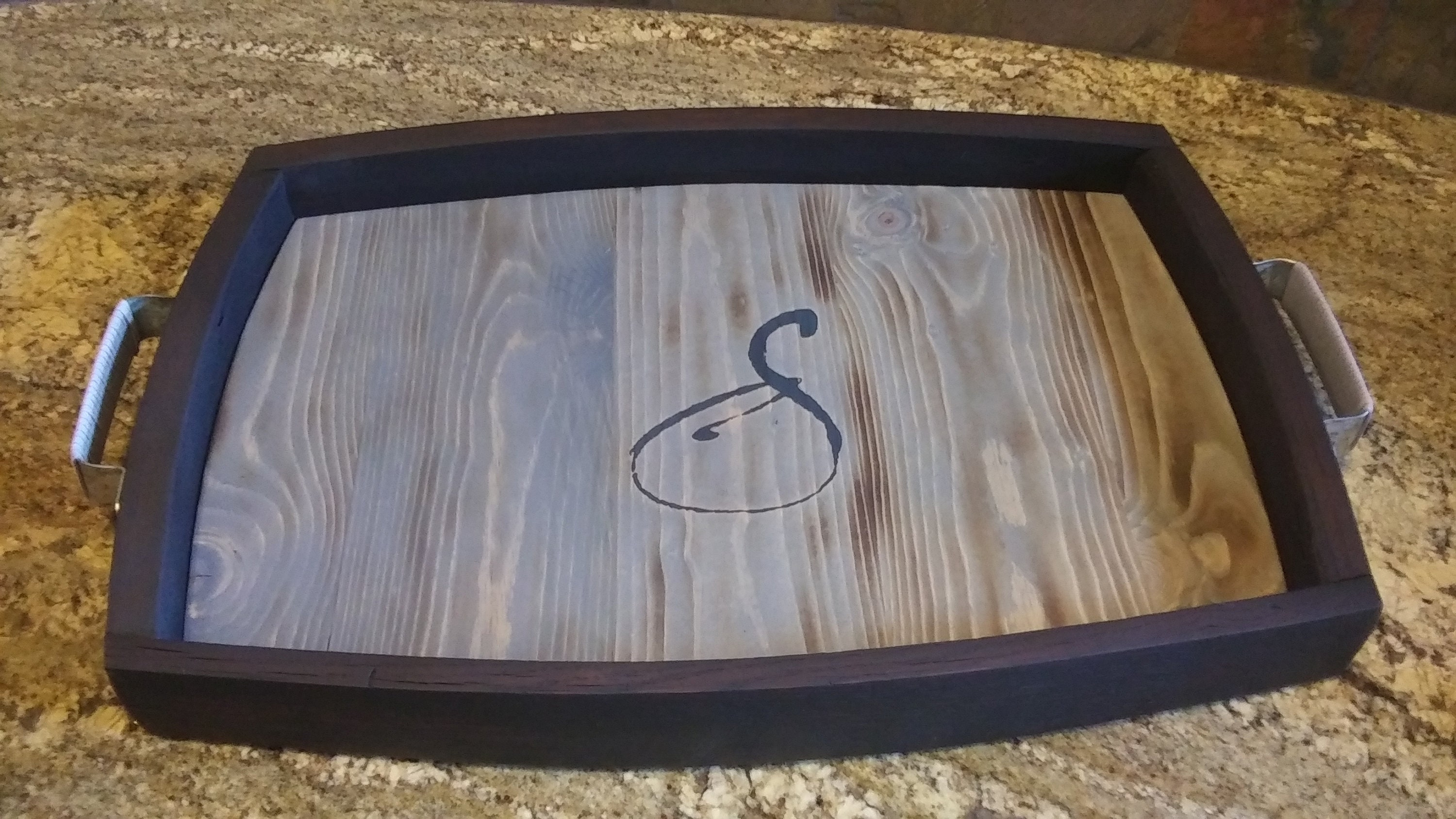 Wine Barrel Stave Serving Tray Etsy