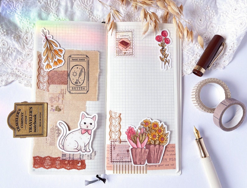 Vinyl Journal Planner Sticker Set 004 image 6