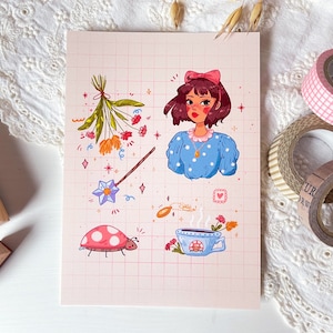 Magical Girl Postkarte A6