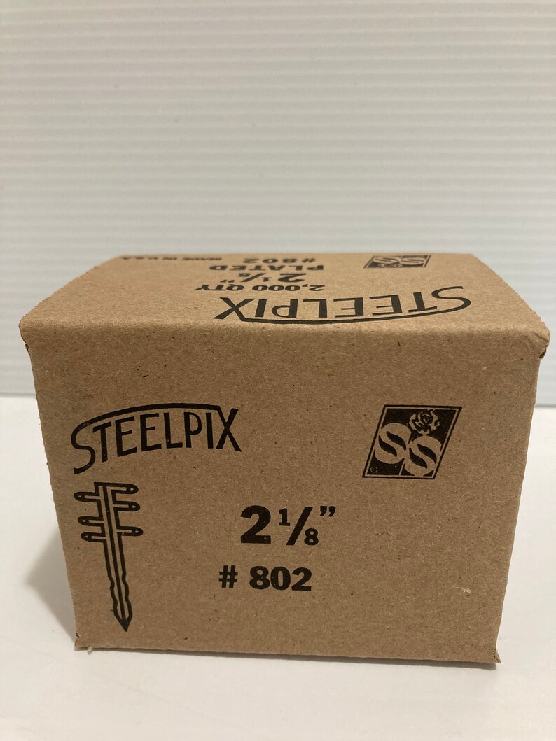 Box of 2000 Steelpix 2 1/8 Metal Flower Picks Floral Florist Steel