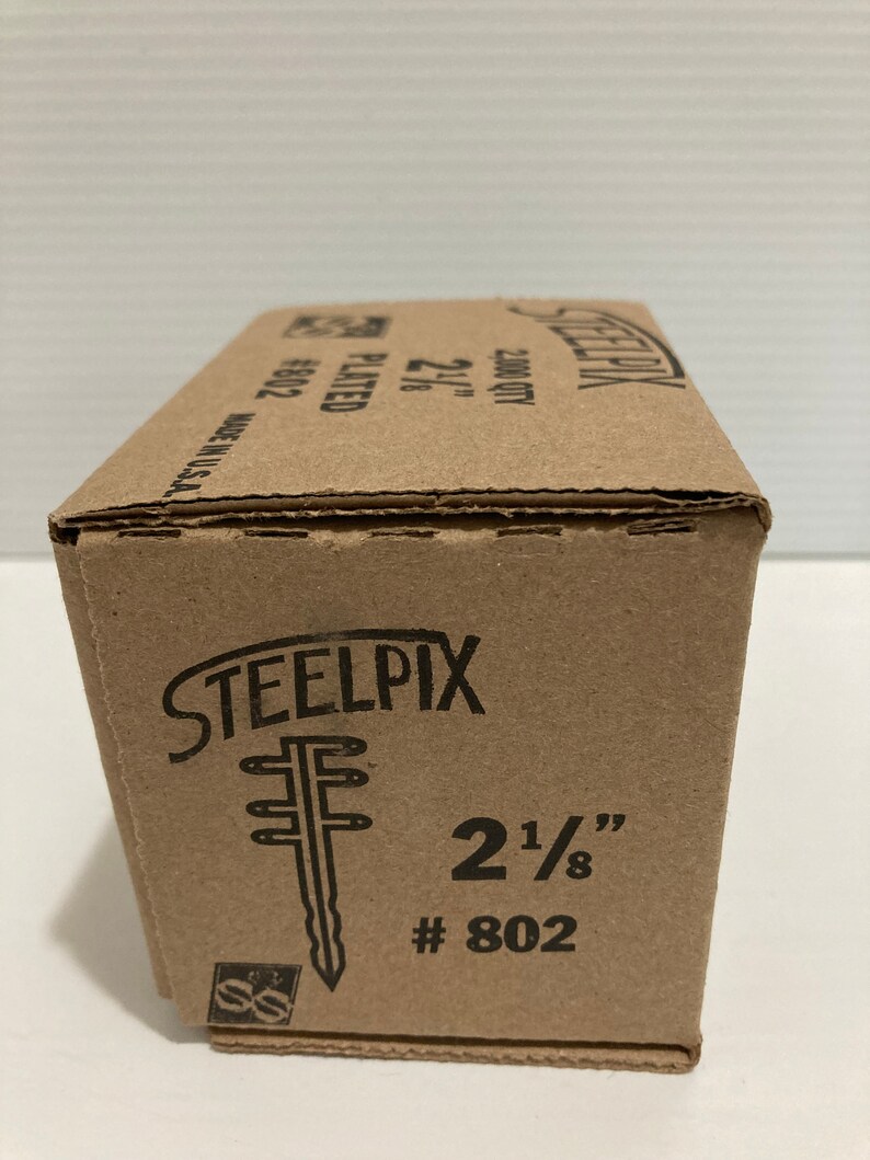 Box of 2000 Steelpix 2 1/8 Metal Flower Picks Floral Florist Steel