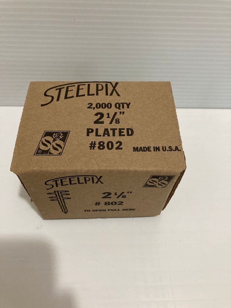 Box of 2000 Steelpix 2 1/8 Metal Flower Picks Floral Florist Steel