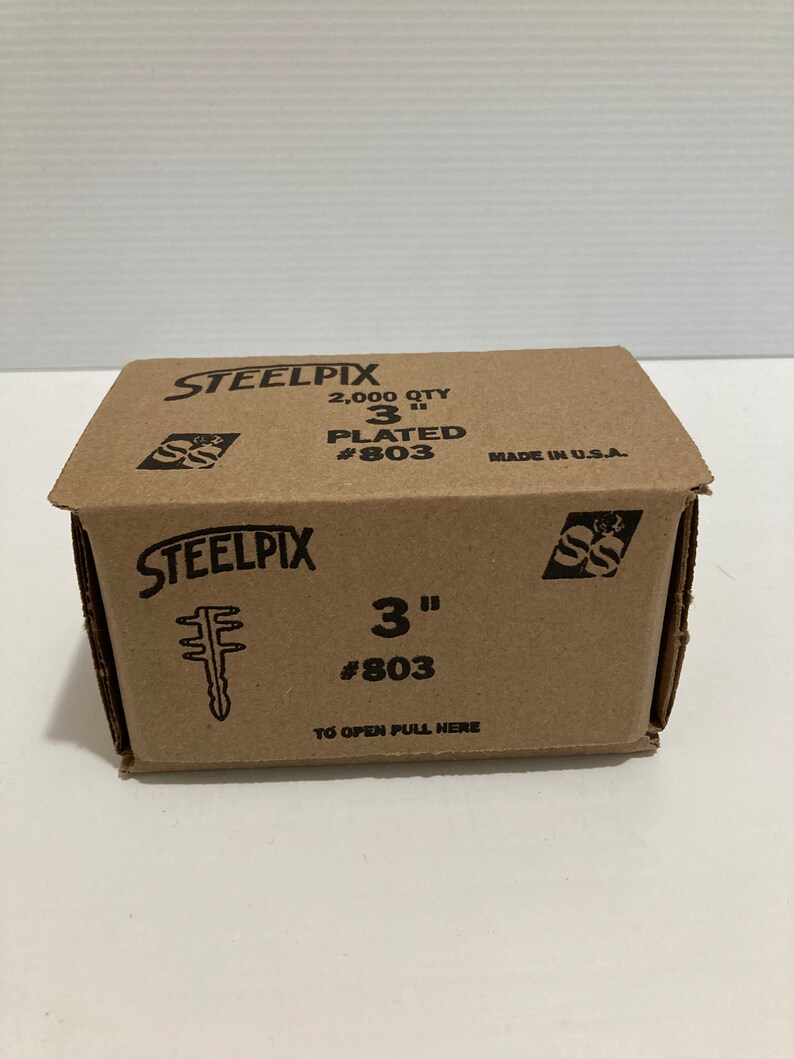 Box of 2000 Steelpix 3 Metal Flower Picks Floral Florist Steel Picks